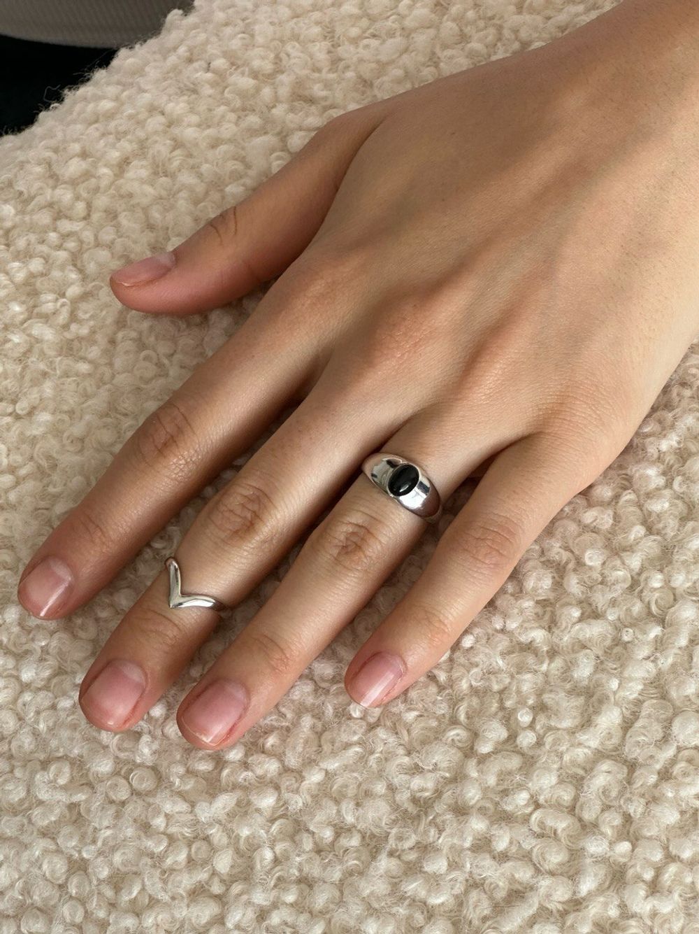 Кольцо V глянцевое разъемное