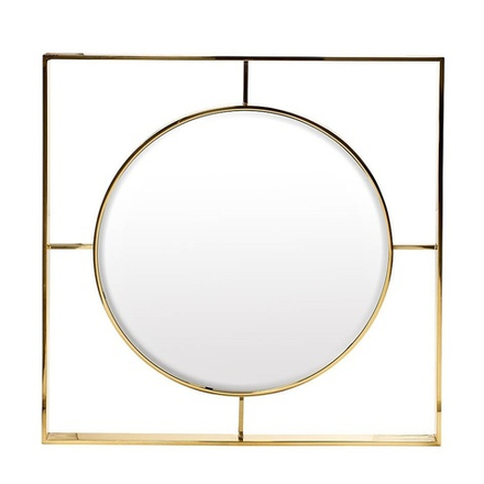 19-OA-5892 Зеркало золотое 80х80 см