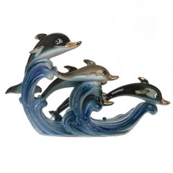 GAEM Фигурка декоративная "Дельфины", L17 W7 H11 см