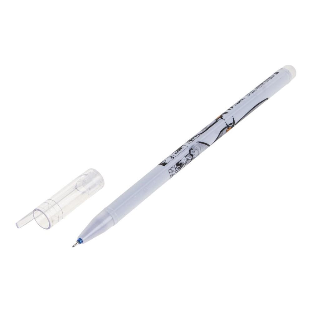 Ручка пиши-стирай "Манга" 0,5мм, синяя, 4 вида микс