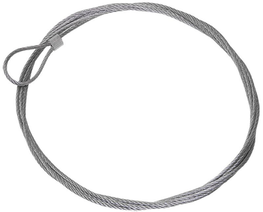 Трос стальной с петлей 1м IEK