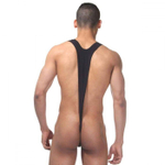 Черное мужское боди на широких лямках (Размер: S-M) (Цвет: черный)