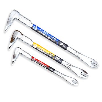 Гвоздодер-монтажка с прорезью, хромированный, 300мм