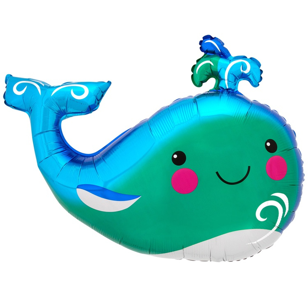 Шар Фольгированный Кит веселый (Ассорти)