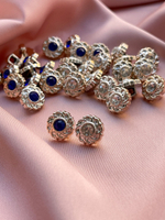 Пуговицы стразы белые