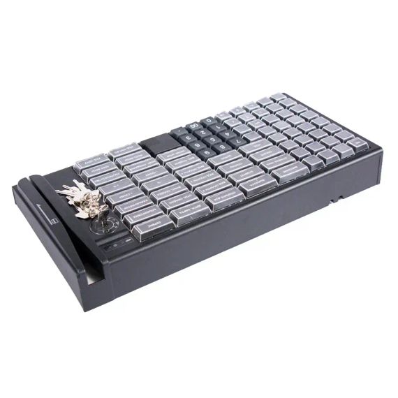 Клавиатура программируемая KB-PION306 (79 клавиш; PS/2; MSR123; ключ) черная, арт. PP30678_L_MSR123_PS/2_B