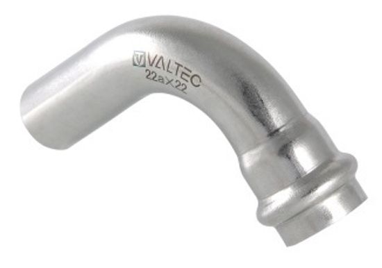 Угольник пресс Valtec 35а х 35 мм раструб-труба 90° (пресс-фитинги из нерж. стали серии VTi.950.I)