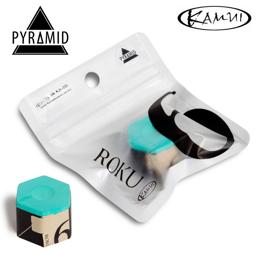 Мел бильярдный "Kamui Roku Pyramid" Forest 1шт.