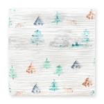 SwaddleDesigns SDM-1031WMT Пеленка муслиновая - Watercolor Mountains & Trees - In the Wild