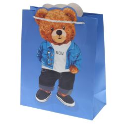 GAEM Пакет подарочный M (бумага 210г/м2, блок 12шт), L26 W12 H34,5 см, 4в.