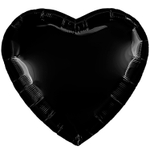 Шар фольгированный Сердце 90 см (Черный)