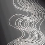 Селенит (имитация), 2мм, шар, микроогранка