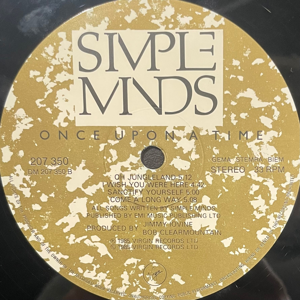 Виниловая пластинка Simple Minds - Once Upon A Time LP