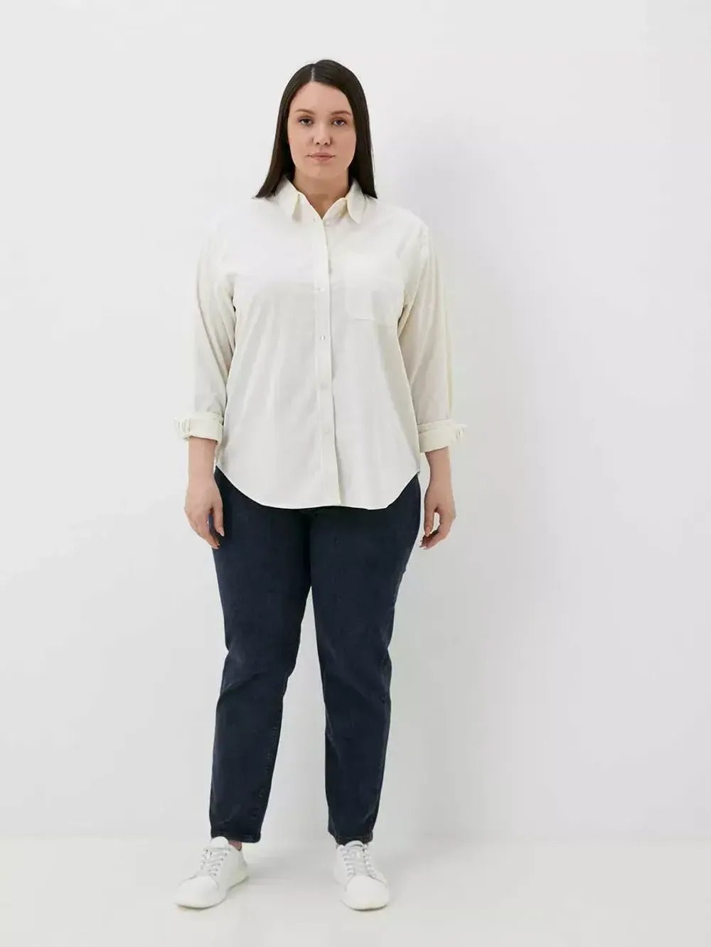 Джинсы на резинке больших размеров