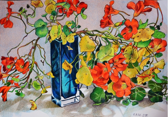 Репродукция на фотобумаге "Настурция"