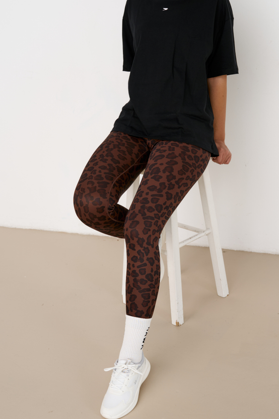 ЛЕГГИНСЫ WARM PRINT (коричневый)