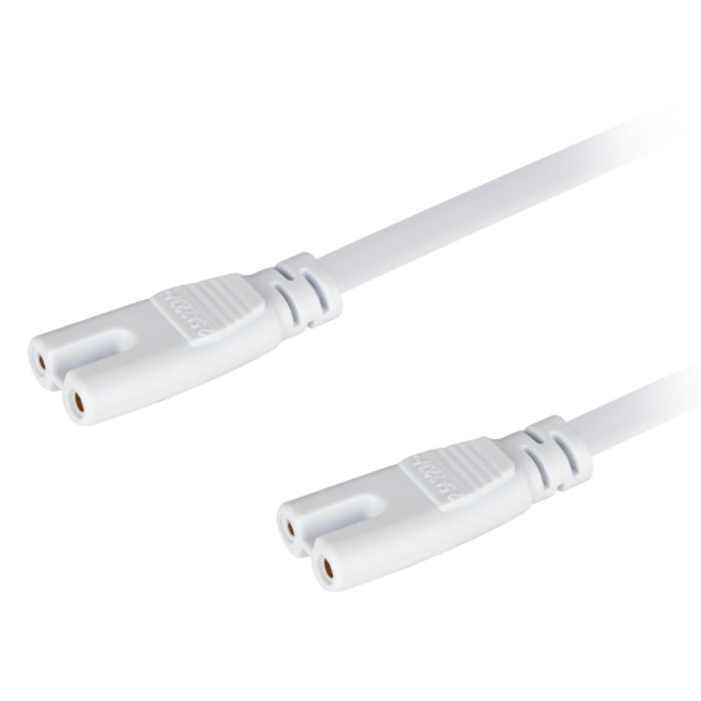 Кабель соединительный для линейного светильника ЭРА C7-С7-0,25 2-pin 0,25 м коннекторы IEC С7-IEC С7