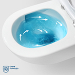 Унитаз подвесной безободковый с сиденьем со смывом TORNADO BelBagno SOFT-TOR BB084CH-TOR/SC