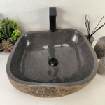 Каменная раковина из речного камня RS-05472 (48*43*16) 0856 из натурального камня