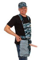 Фартук Группа захвата с фаллосом (Цвет: синий камуфляж)