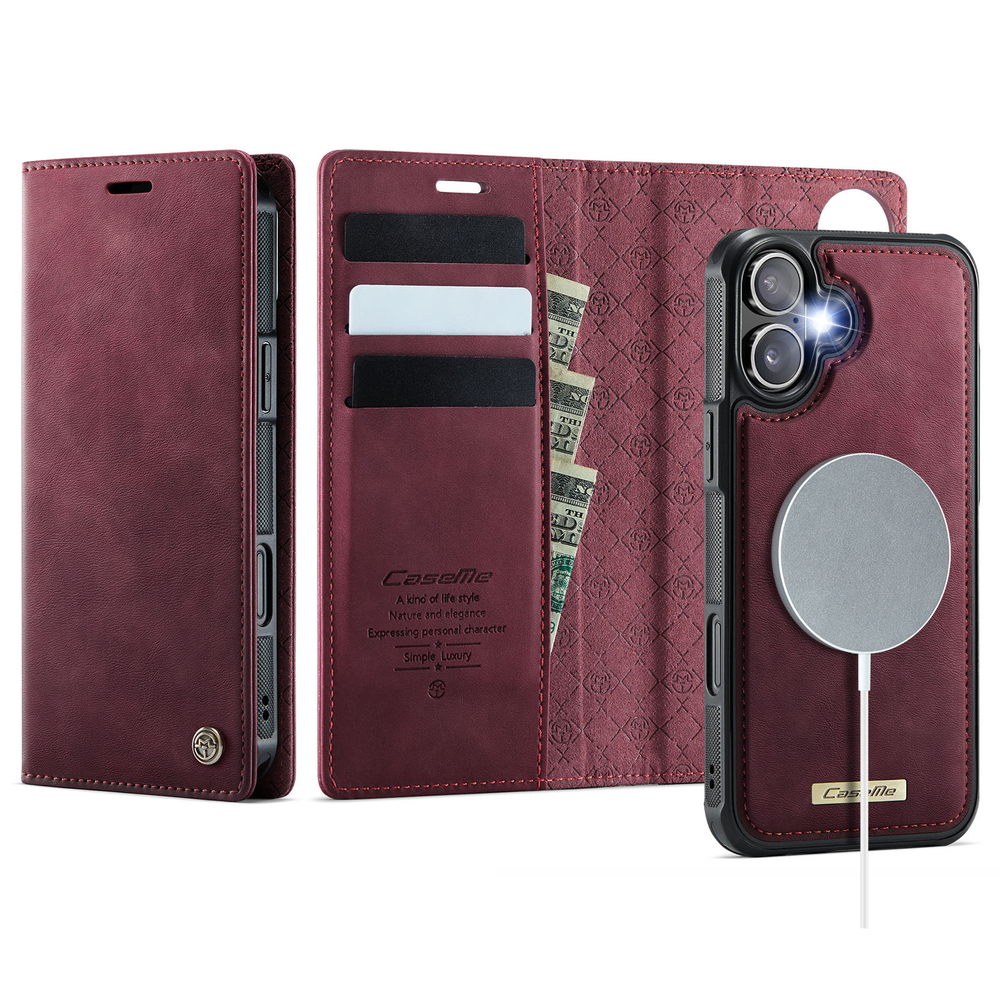 Чехол-кошелек CaseMe 2 in 1 MagSafe iPhone 17