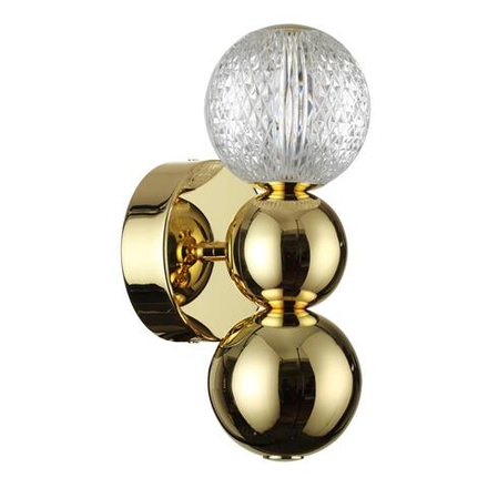 5008/4WL L-VISION ODL23 573 золотой/прозрачный/металл/акрил Бра LED 4W 4000K 230Лм CRYSTAL