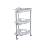 ЭТАЖЕРКА УГЛОВАЯ ТЕРЕЗА 3 ПОЛКИ 400Х270Х610 ММ (Светло-серый)