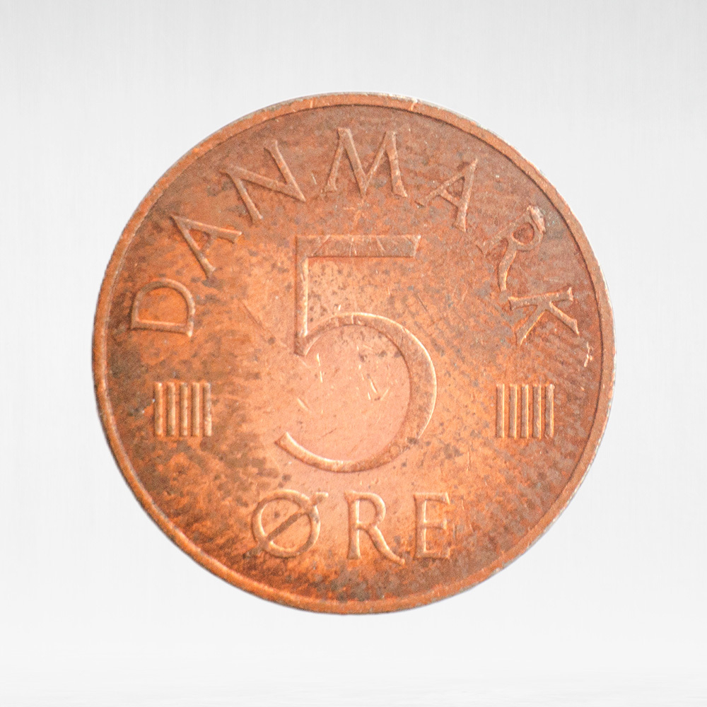 Denmark, 5 Øre - Margrethe II, 1982, VF