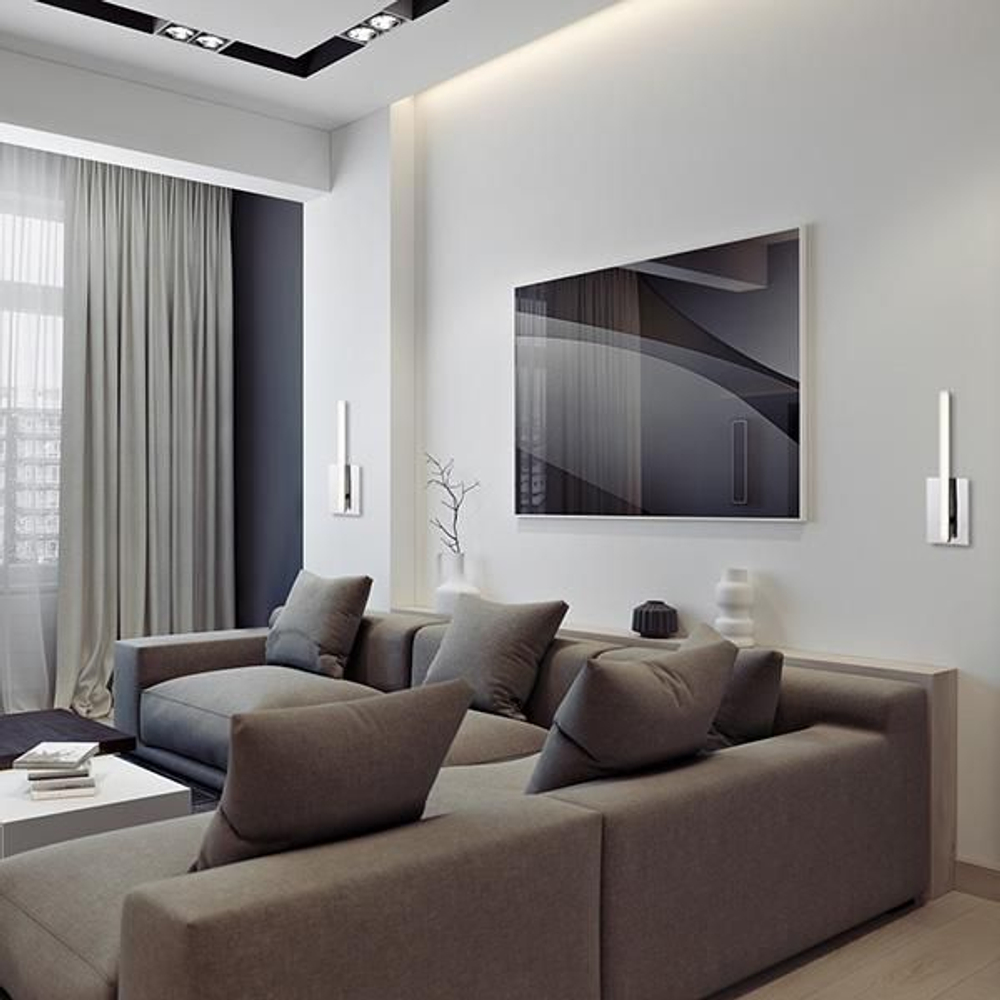 Настенный светильник Eurosvet Хай-Тек 90020/1 хром 5W. Товар уцененный