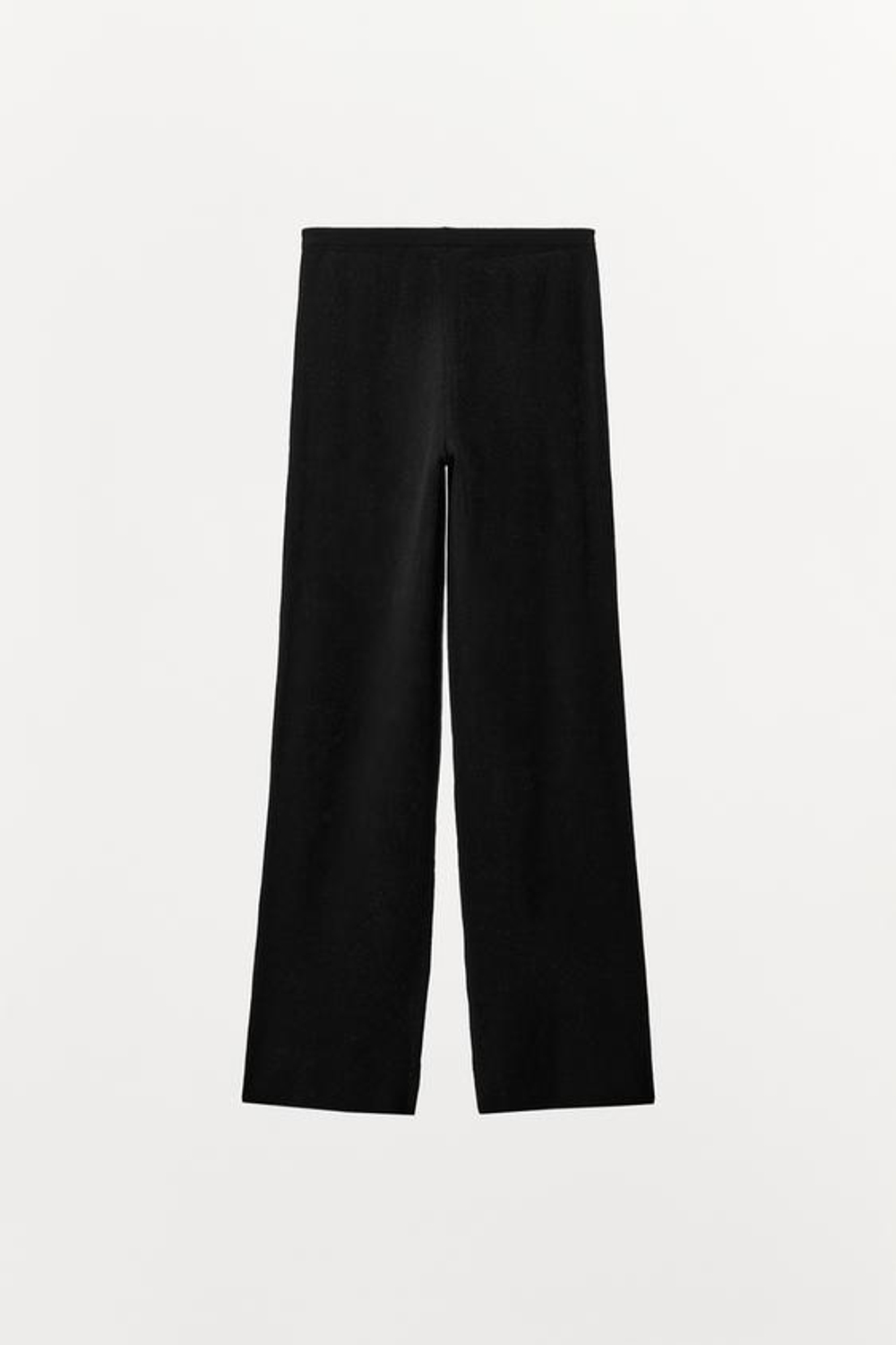 ZARA ТРИКОТАЖНЫЕ БРЮКИ С ПУГОВИЦАМИ, ЧЕРНЫЙ