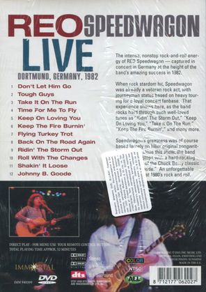 REO Speedwagon / Live In Germany 1982 (DVD)