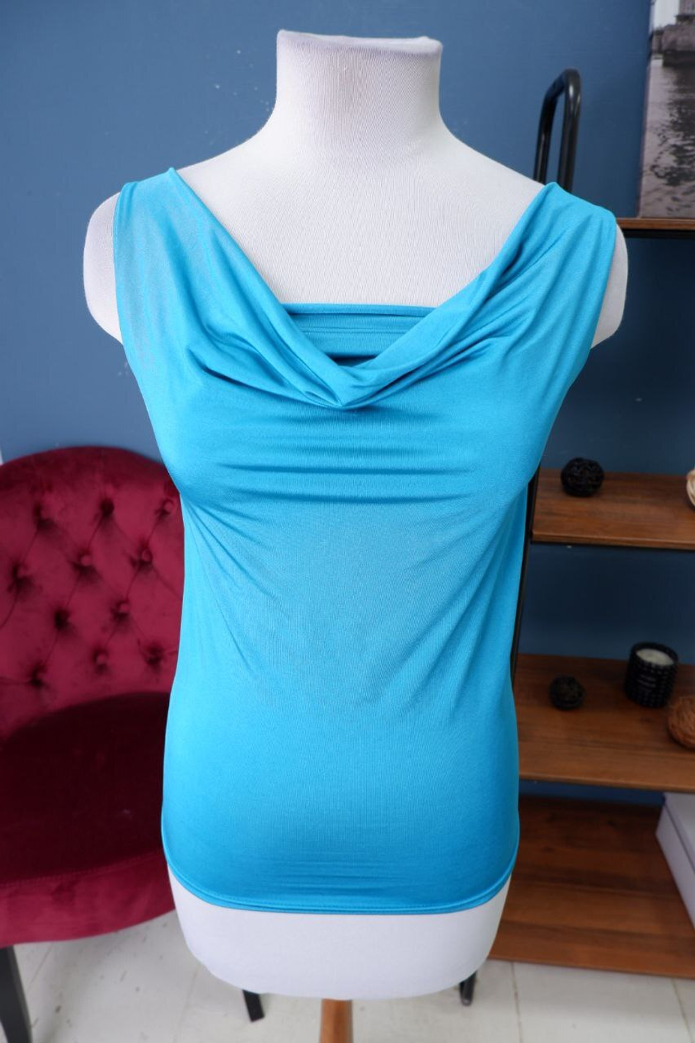 Топ бирюзовый 48 размер