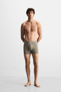 ZARA НАБОР ИЗ ТРЕХ ТРУСОВ-БОКСЕРОВ SOFT, РАЗНОЦВЕТНЫЙ