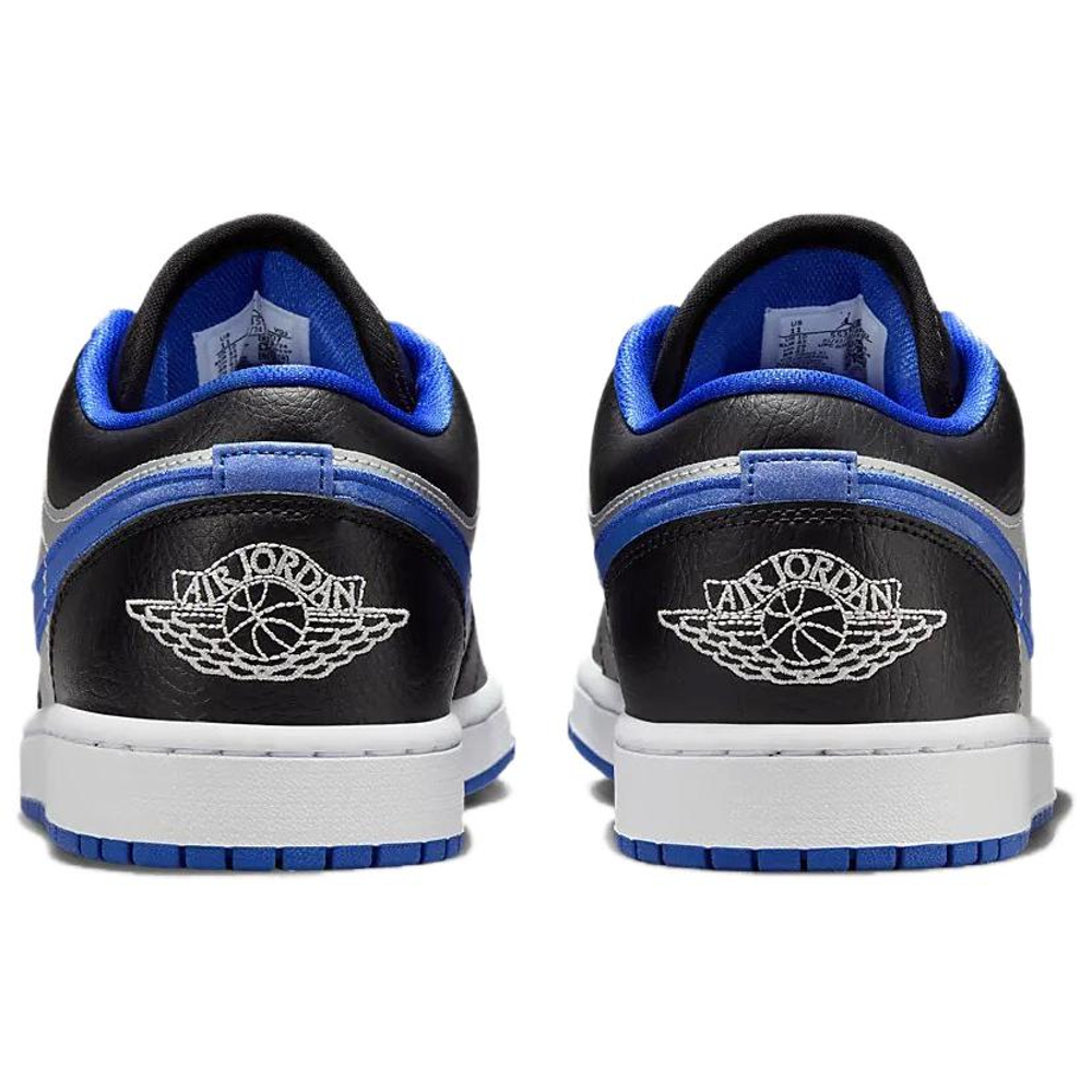 Jordan 1 Low Black Game Royal Metallic Platinum