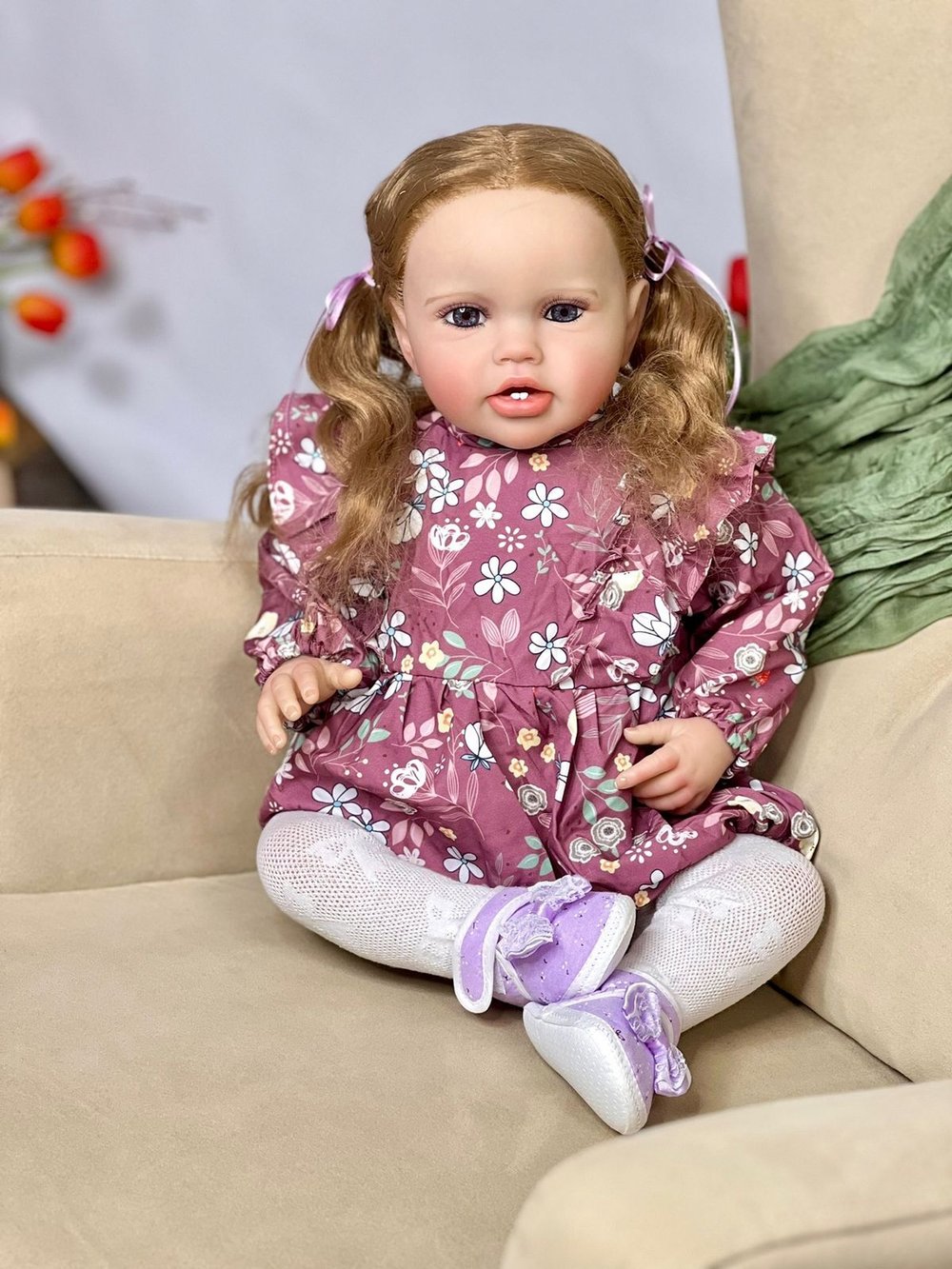 Кукла Реборн мягконабивная 60см в пакете (FA-599)