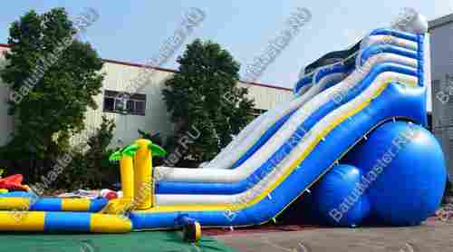 Надувная водная горка с бассейном «Пляжный оазис», 16*7*7 м