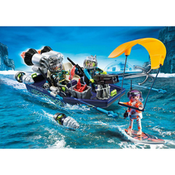 Playmobil - Лодка TEAM SHARK с гарпуном 70006
