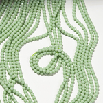 Шпинель синтетическая "Зеленая бирюза", 3,1мм, шар, микроогранка