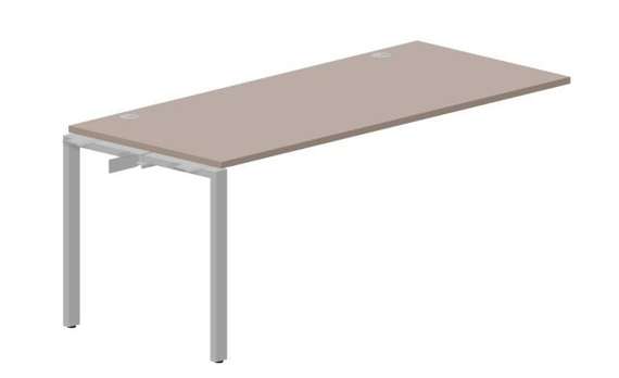 стол Strike 1800х780х750мм (2 громмета) - приставной элемент