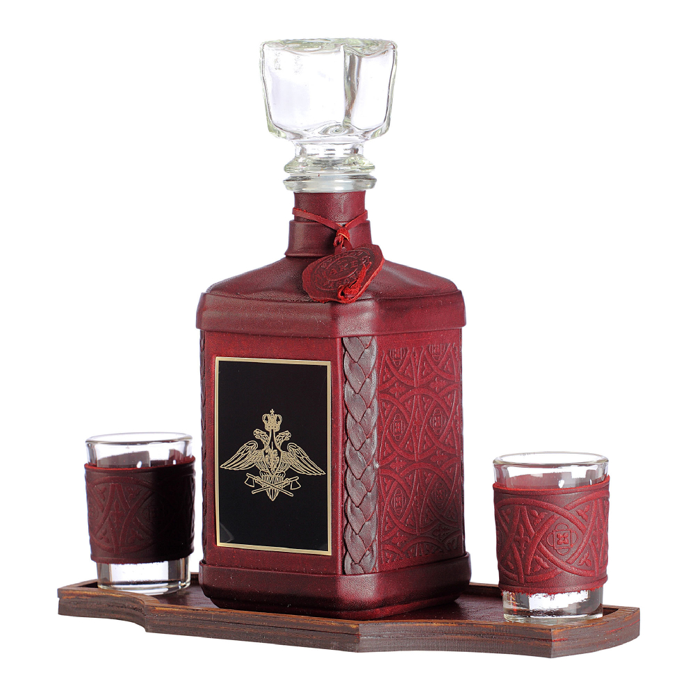 Графин «Инженерные войска-1» с накладкой из стали