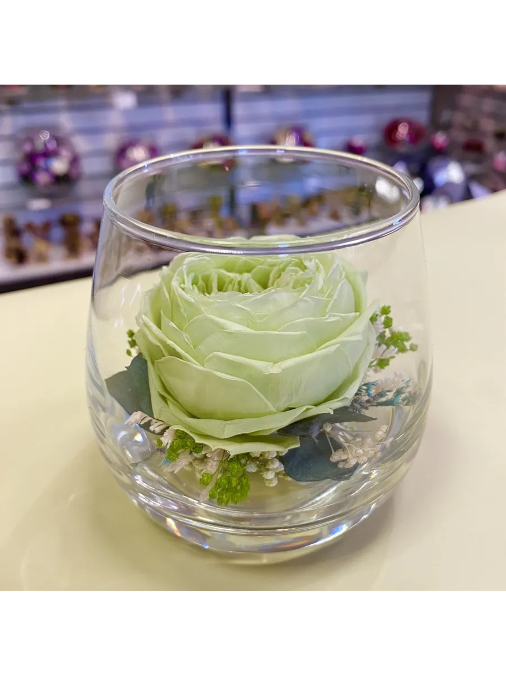 натуральный пион в стекле, вакуум*