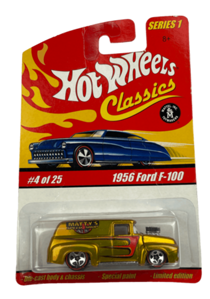 Hot Wheels Classics Series 1: 1956 Ford F-100 (Gold) (#4 of 25) (2005)