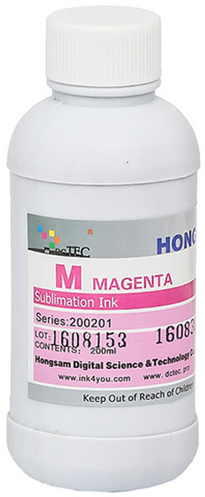 Чернила DCTec — HONGSAM сублимационные для Epson серия: 200201 Magenta (Пурпурный) 200 мл