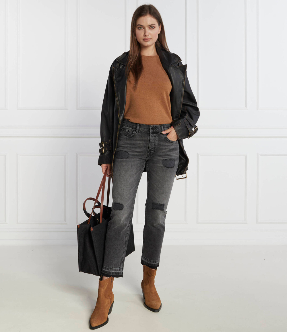 Хлопковый свитер Pinko - коричневый(101985 A16Z)