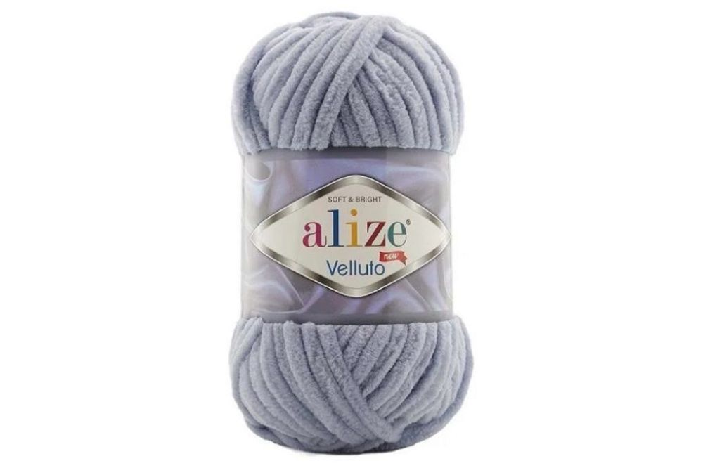 ALIZE &quot;VELLUTO&quot;, 87 угольно-серый