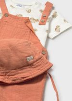 комбинезон с футболкой и панамкой