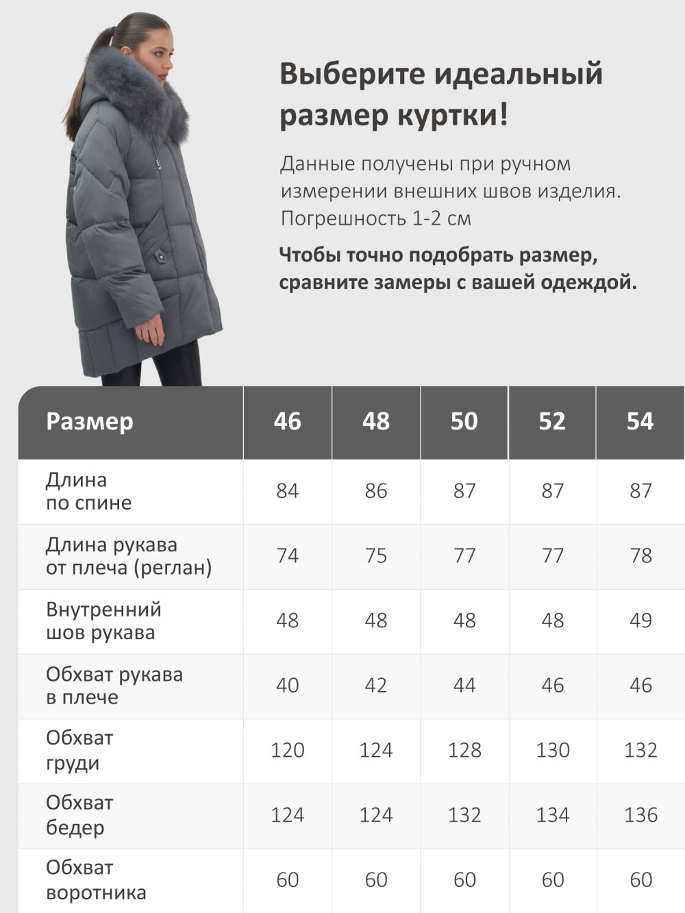 Куртка зимняя женская с мехом и капюшоном тренд темно-серого цвета 7660TC