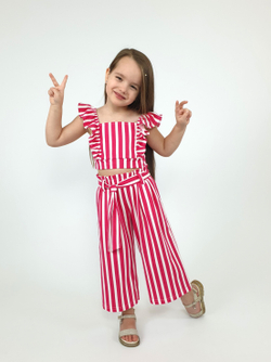 02-70-6 Комплект для девочки (топ и брюки)