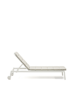 Алюминиевый шезлонг Marcona окрашенный в белый цвет