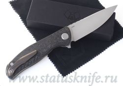 Нож Широгоров F3 NS M390 Ф3 Bronze CF 3D подшипникифотография - 2